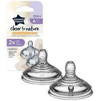 Tommee Tippee Closer To Nature Slow Flow Teat - 0M+